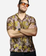 Chris Pratt SiriusXM Studios Floral Print Shirt For Sale