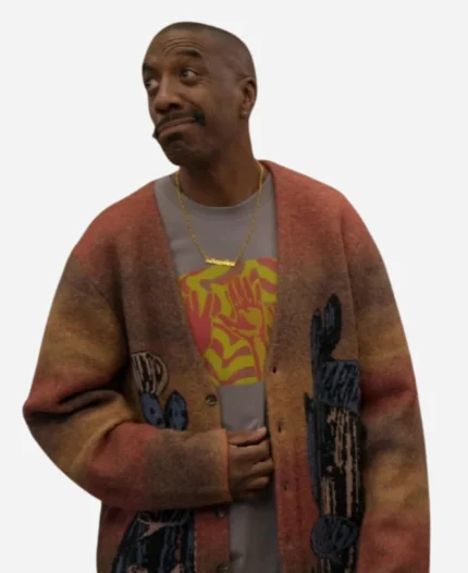 Curb Your Enthusiasm S12 J.B. Smoove Cactus Print Cardigan