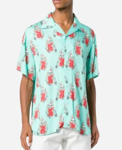 Curb Your Enthusiasm S12 J.B. Smoove Fire Skull Print Shirt