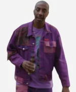 Curb Your Enthusiasm S12 J.B. Smoove Purple Denim Jacket
