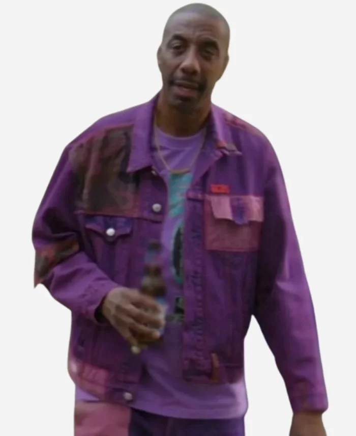 Curb Your Enthusiasm S12 J.B. Smoove Purple Denim Jacket