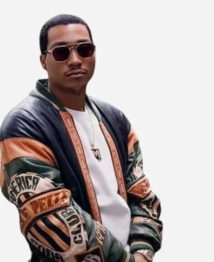 Demetrius Lil Meech Black Mafia Family Season 03 Big Meech Flenory Bomber Leather Jacket
