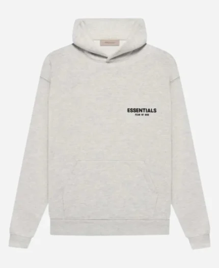 Essentials Light Oatmeal Grey Hoodie