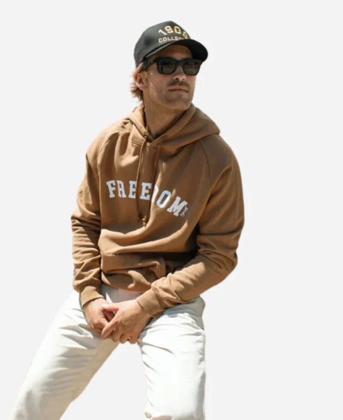 Freedom Brown Pullover Hoodie For Sale