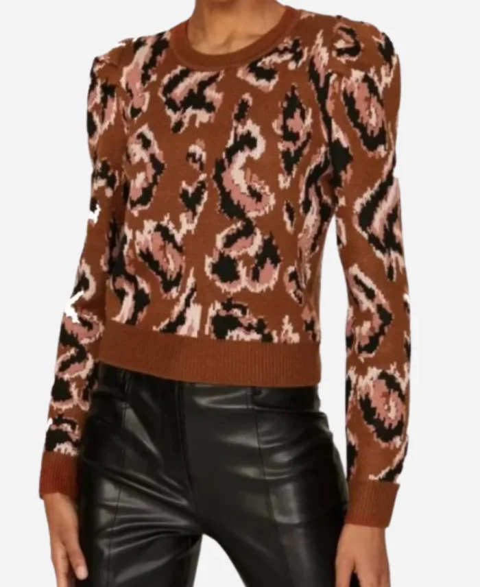 Ginger Zee Animal Printed Sweater