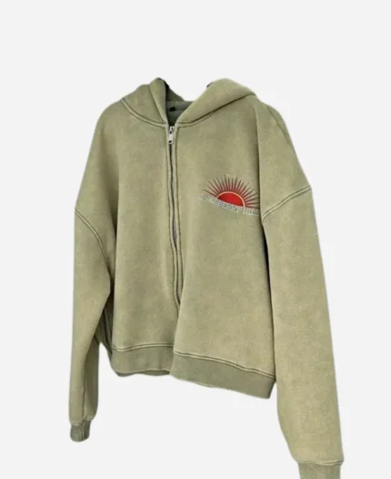 Gv Gallery Raspberry Hills Cropped Zip-Up Hoodie