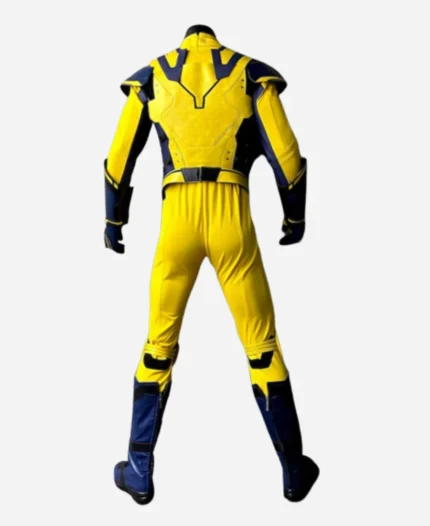 Hugh Jackman Movie Deadpool 3 Wolverine Yellow Leather Jacket For Sale