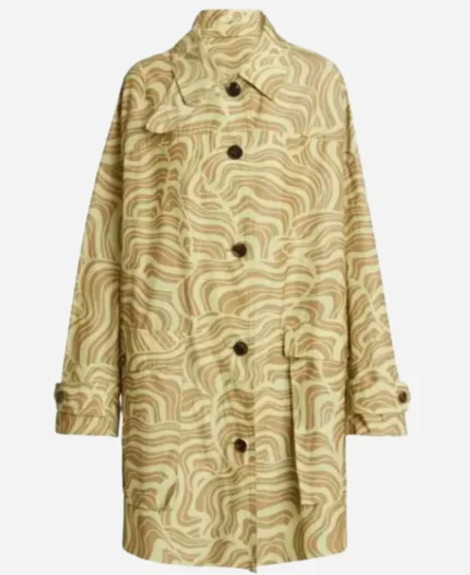 Ivy TV Series Happy Face 2025 Tamera Tomakili Wave Print Coat