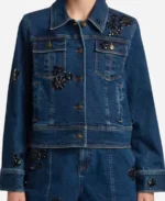 Joy-Behar-The-View-2025-Embellished-Blue-Denim-Jacket-For-Sale