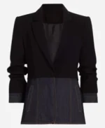 Lacey-Quinn-Found-Season-02-Gabrielle-Walsh-Black-And-Denim-Mixed-Media-Blazer