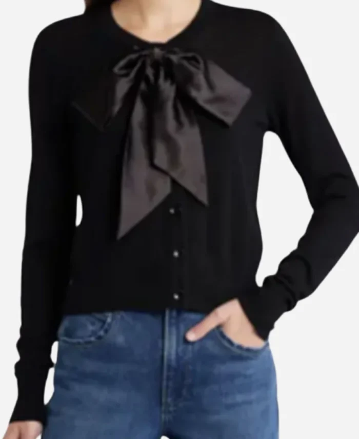 Liz-Kreutz-Tie-Neck-Bow-Cardigan