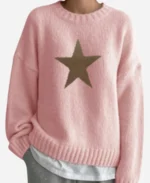 Maia-Reficco-Movie-La-Dolce-Villa-2025-Olivia-Silver-Star-Pink-Sweater