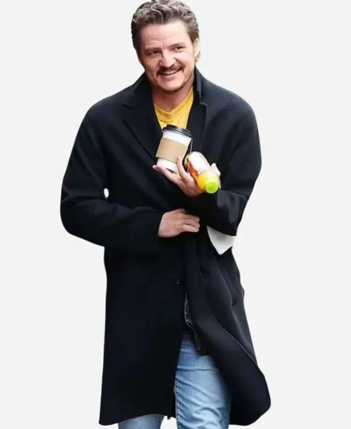 Materialists 2024 Pedro Pascal Black Coat