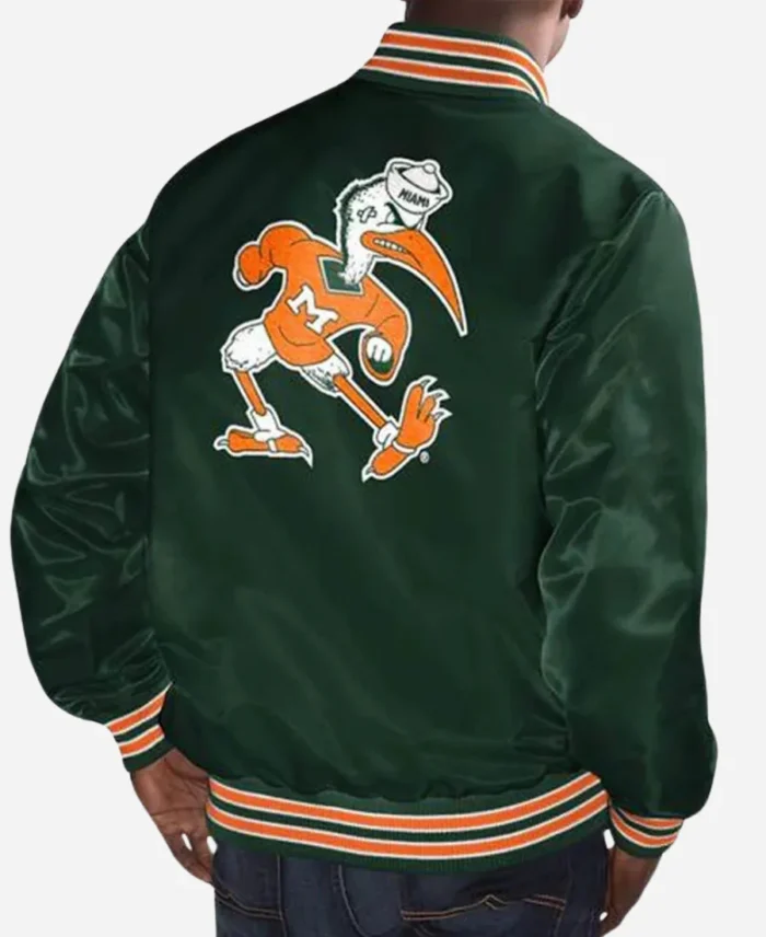 Miami-Hurricanes-Starter-Green-Varsitry-Jacket