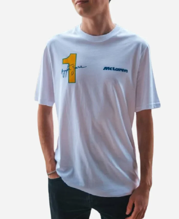 Monaco Senna 1 White Tee