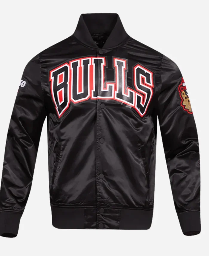 NBA-Chicago-Bulls-Black-Varsity-Jacket-For-Sale