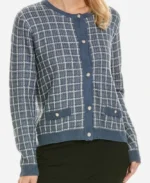 Nancy-Travis-Grosse-Pointe-Garden-Society-Blue-Check-Cardigan
