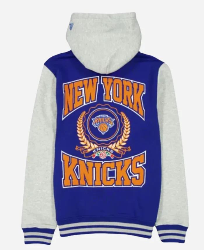New-York-Knicks-Throwback-Prep-Blue-Hooded-Jacket-For-Unisex