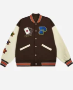 Poker Lucky Brown Varsity Jacket