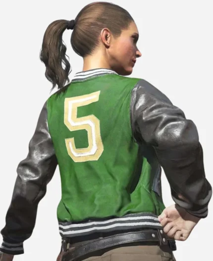 Pubg-5m-Varsity-Bomber-Green-And-Black-Leather-Jacket