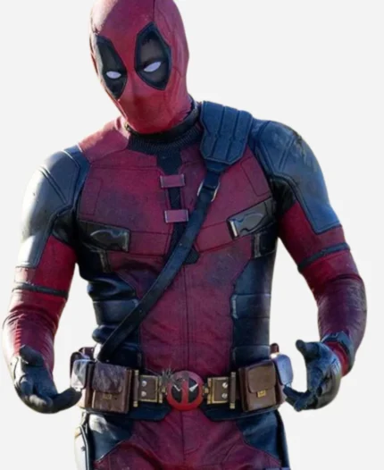Ryan Reynolds Movie Deadpool & Wolverine 2024 Wade Wilson Leather Jacket