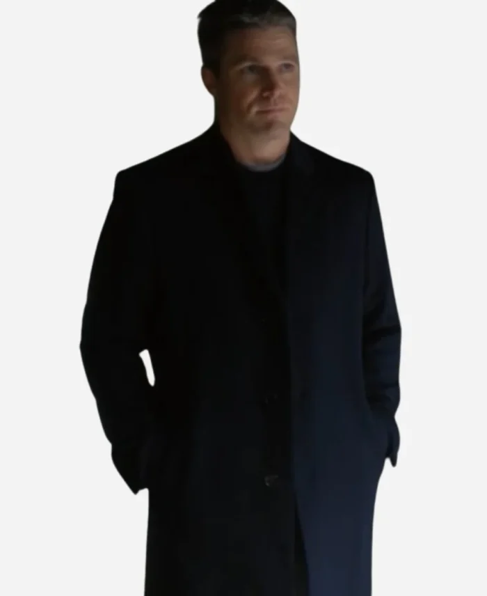 Ted Black Tv Series Suits LA 2025 Stephen Amell Black Mid-Length Coat