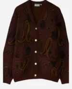 Telematin-Brown-Printed-Wool-Blend-Cardigan-For-Sale