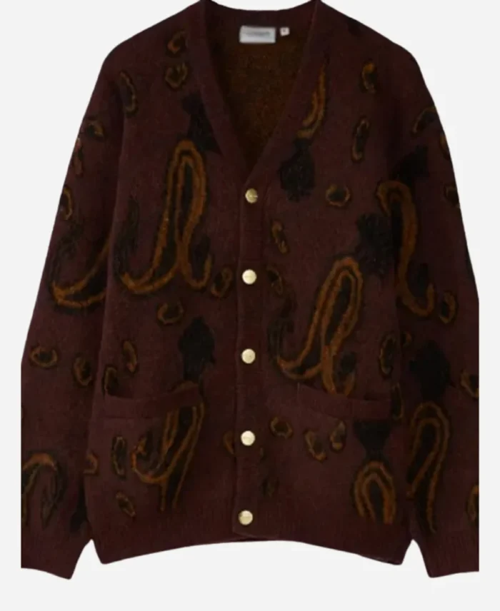 Telematin-Brown-Printed-Wool-Blend-Cardigan-For-Sale