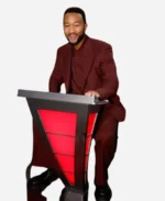 The Voice S25 John Legend Maroon Suit