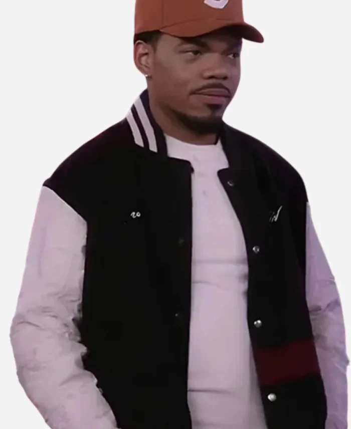 The-Voice-Season-25-Chance-the-Rapper-Black-Bomber-Jacket-For-Sale