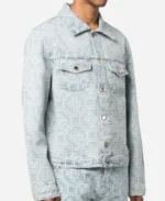 The Voice Season 25 John Legend Monogram jacquard Print Denim Jacket