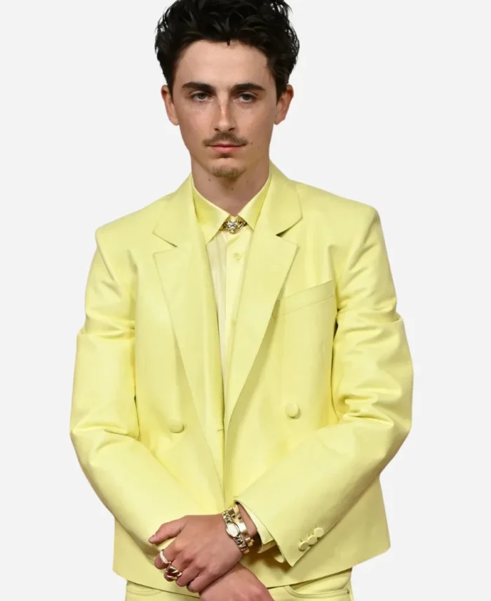 Timothee-Chalamet-Oskar-2025-Yellow-Blazer