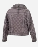 Vanessa Scalera My Family 2025 Grey Quilted Jacket