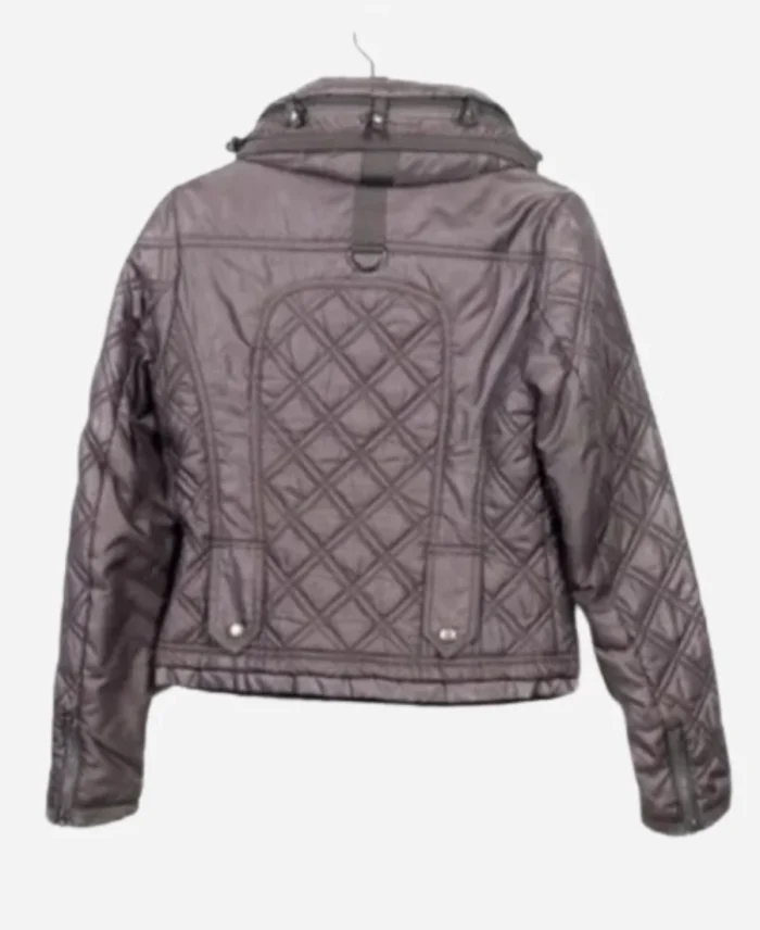 Vanessa Scalera My Family 2025 Grey Quilted Jacket