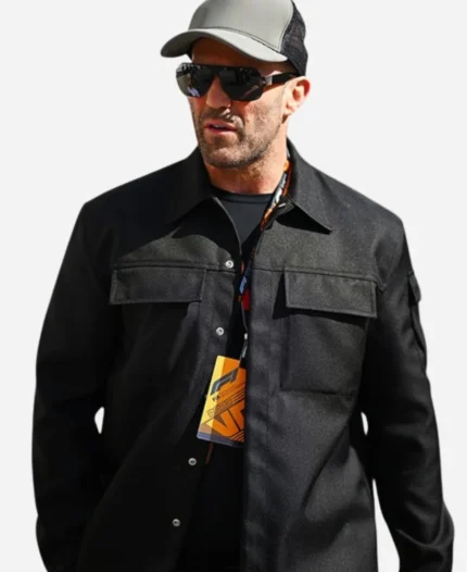 Abu-Dhabi-Grand-Prix-2023-Jason-Statham-F1-Black-Jacket