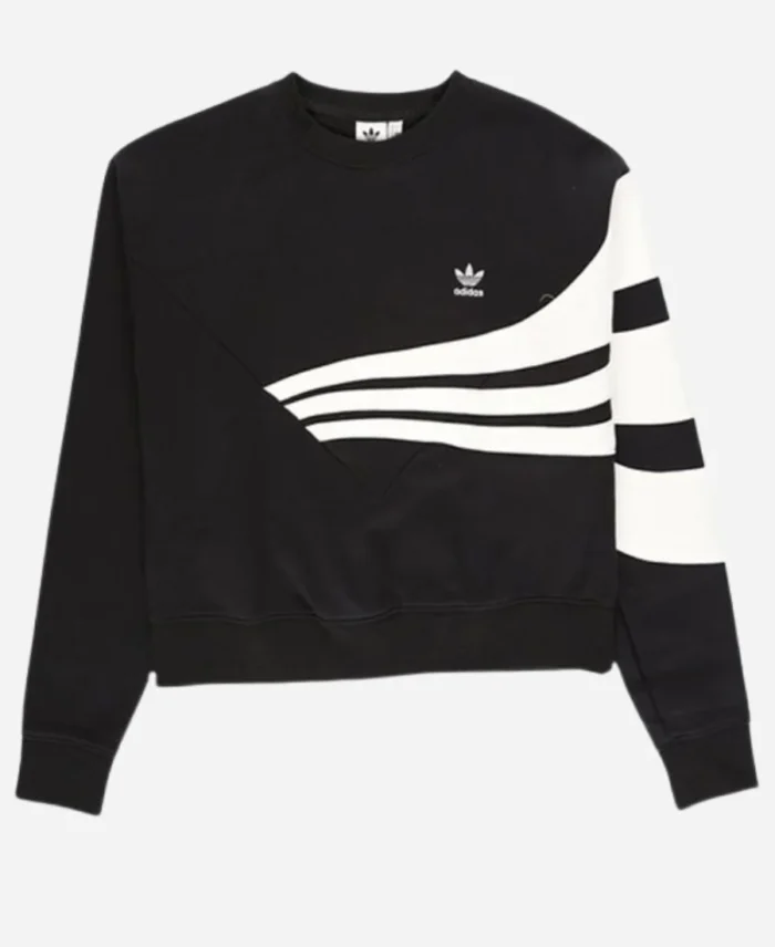 Access-Daily-Rachel-Lindsay-Black-White-Stripe-Sweatshirt