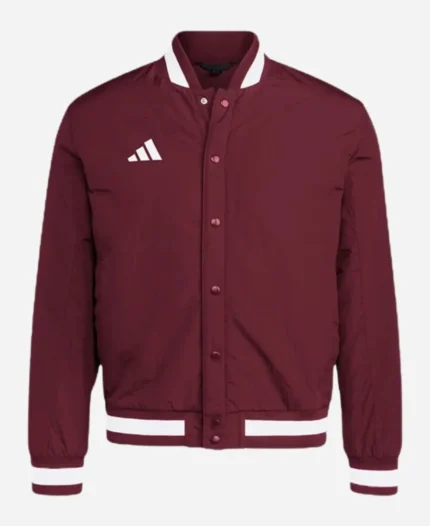Adidas-Dugout-Coaches-Maroon-Bomber-Jacket