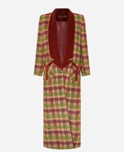 Angie-Polaski-Tv-Series-Will-Trent-Season-03-Erika-Christensen-Multicolor-Checkered-Trench-Coat
