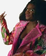 Angie-Wilson-Harlem-Season-2-Episode-2-Shoniqua-Shandai-Studded-Leather-Jacket