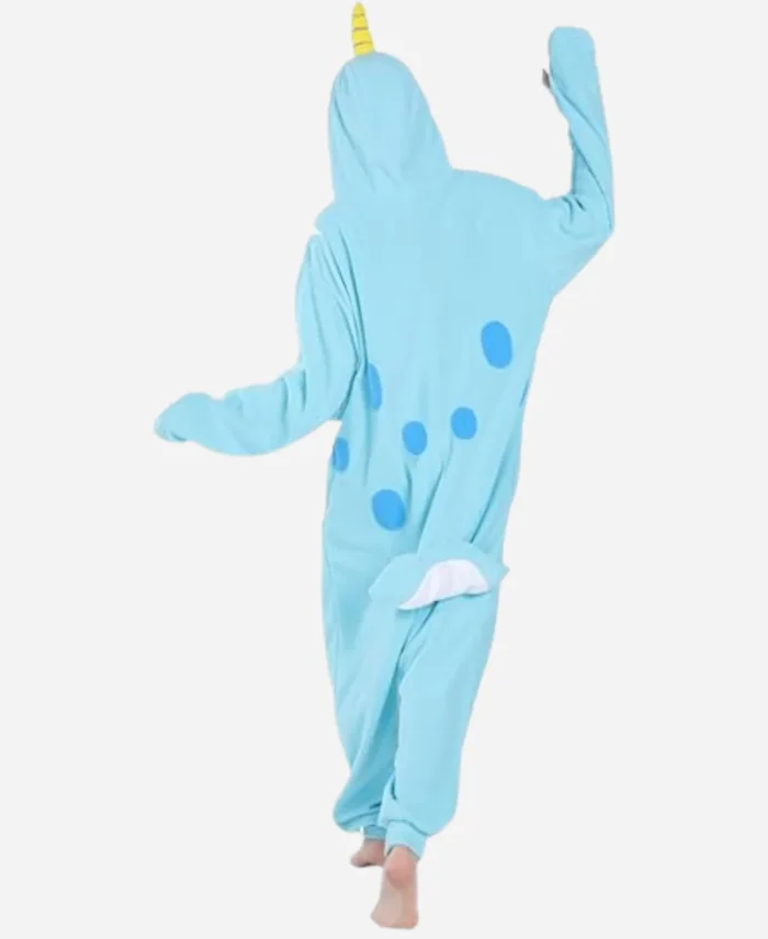 Ashly-Burch-Mythic-Quest-S4-Blue-Narwhal-Onesie