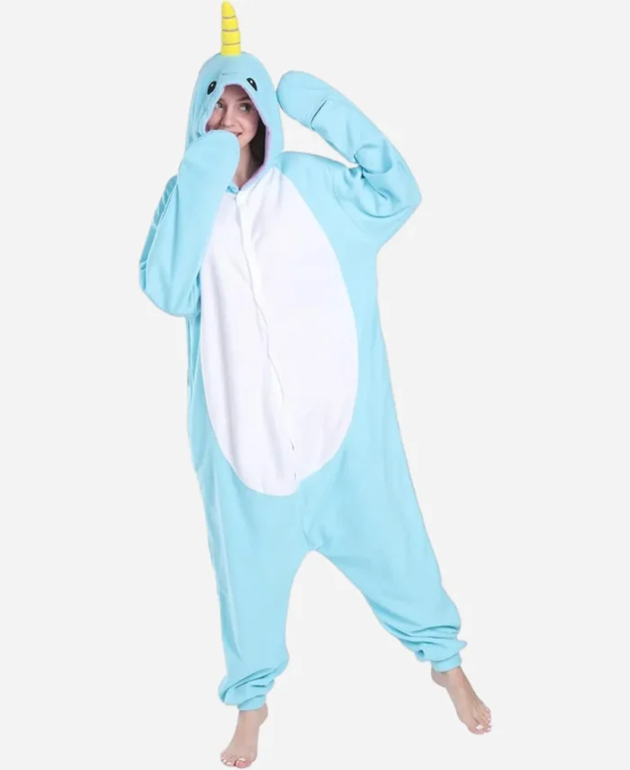Ashly-Burch-Tv-Series-Mythic-Quest-Season-04-Rachel-Blue-Narwhal-Cosplay-Animal-Jumpsuit