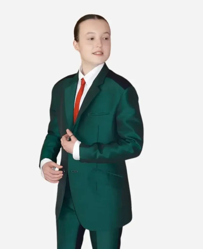 Bella-Ramsey-Tv-Series-The-Last-Of-Us-Season-02-Ellie-Premiere-Green-Suit