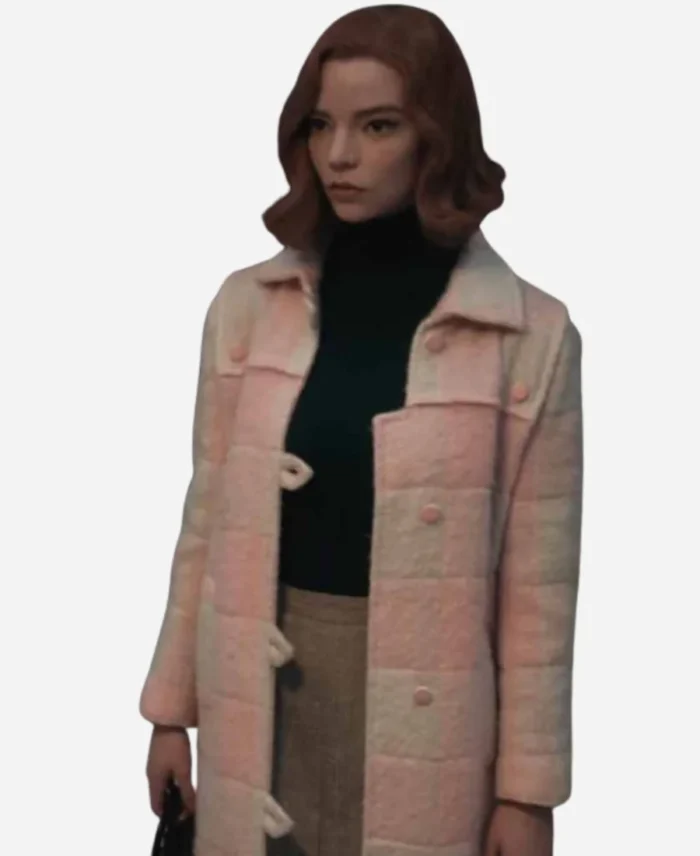 Beth-Harmon-The-Queens-Gambit-Pink-Coat