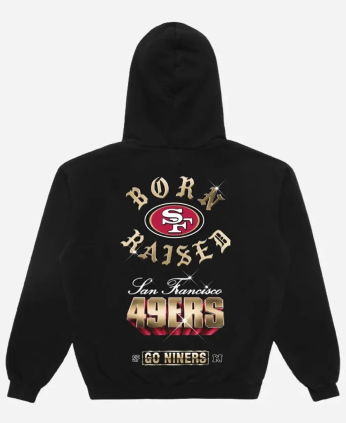 Born-x-Raised-San-Francisco-49ers-Chrome-Rocker-Black-Pullover-Hoodie