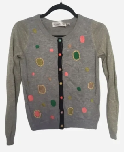 Brandi-Burkhardt-Polka-Dot-Grey-Cardigan