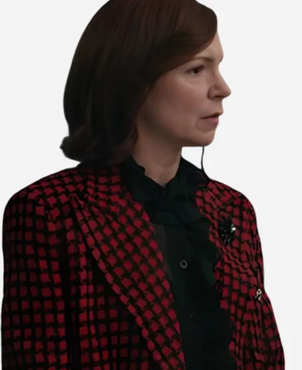 Elsbeth-S02-Carrie-Preston-Red-Checkered-Tweed-Blazer