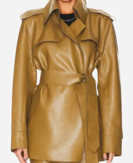 Faith-TV-Series-Will-Trent-Season-03-Iantha-Richardson-Leather-Trench-Coat