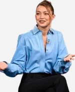 Gigi-Hadid-The-Tonight-Show-Starring-Jimmy-Fallon-S12-Blue-Shirt