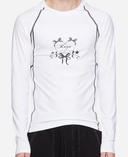 James-Majoos-Heartbreak-High-Season-02-Darren-Rivers-White-Heart-Long-Sleeves-T-Shirt