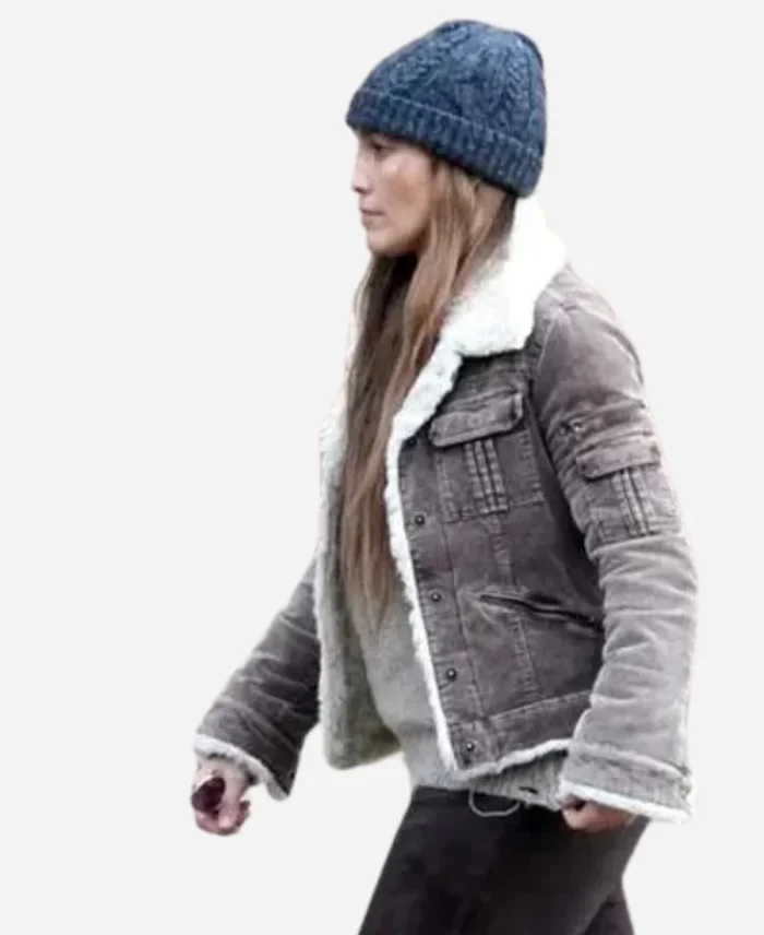 Jennifer-Lopez-Movie-The-Mother-2023-Brown-Shearling-Jacket